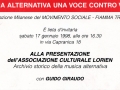 17 gennaio 1998 - Milano - Presentazione della Lorien