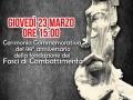 23/03/2017 - Milano - Commemorazione