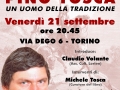 21 settembre 2018 Torino - Pino Tosca uomo della tradizione