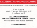 17 gennaio 1998 - Milano - Presentazione della Lorien
