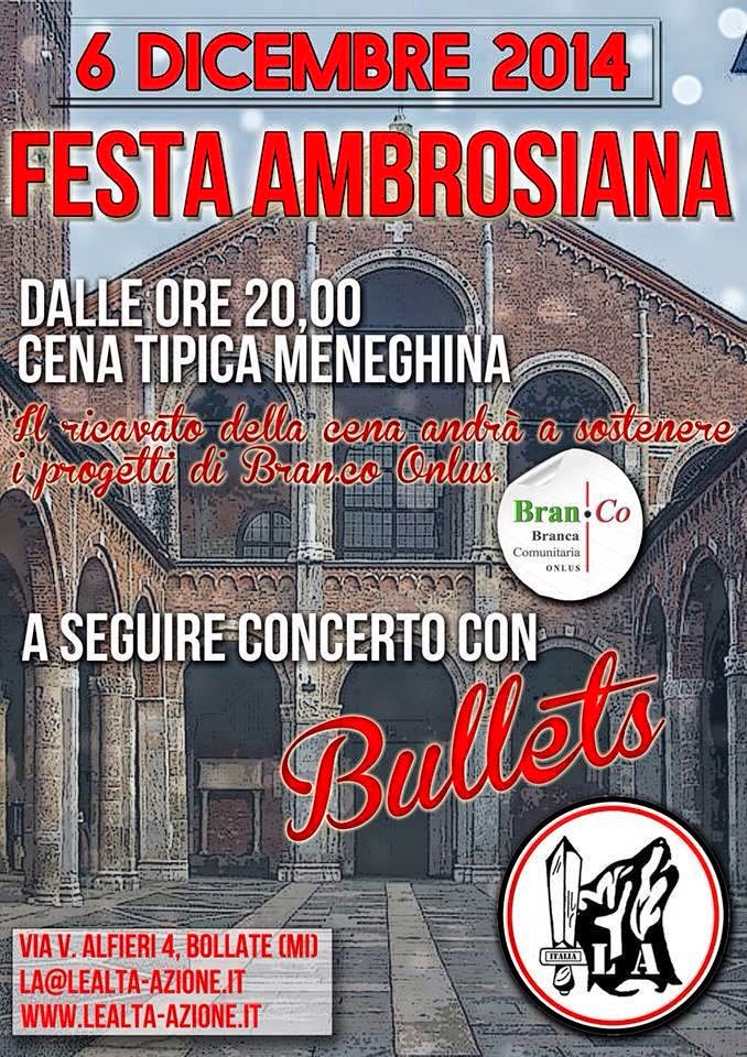 Bullets alla Festa Ambrosiana, per Branco!