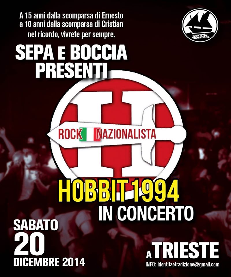 Sabato 20 Dicembre: Hobbit in concerto a Trieste