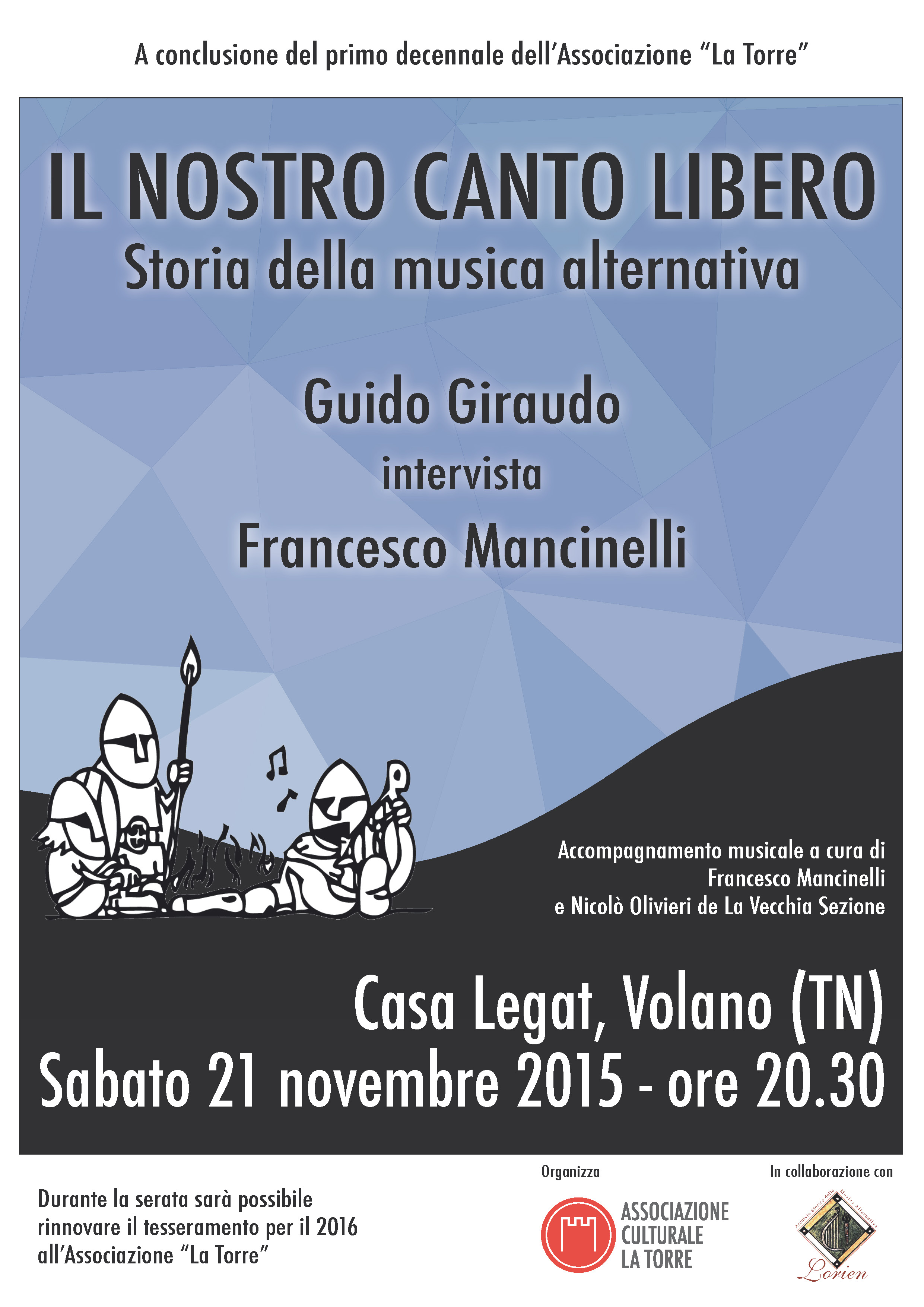 Musica & Cultura – Appuntamenti della settimana (16/22 novembre 2015)