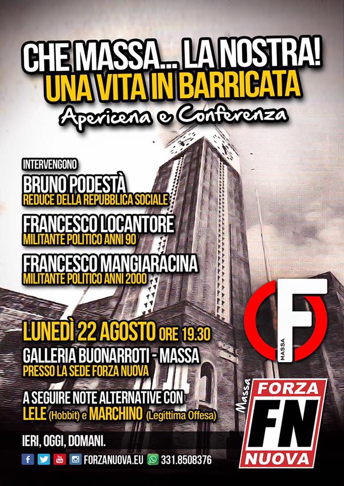 110. Che Massa... la nostra! Una vita in barricata - Live in Massa, 22-XIII-2016