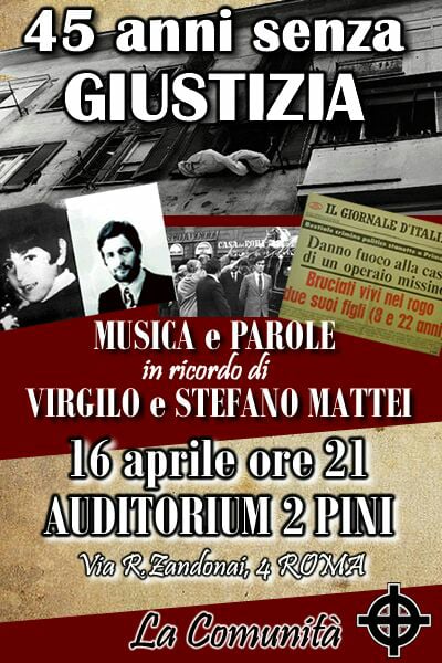 Musica & Cultura – Appuntamenti della settimana 16-22 aprile 2018